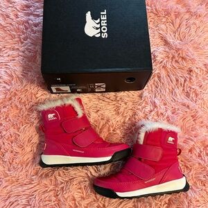 Sorel Pink Winter Boots with Waterproof Design
